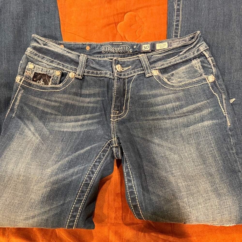 Miss Me Women's Dark Blue Boot Cut Jeans